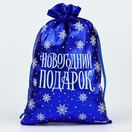 Boach Gift brocade "New Year's gift", blue, 16 x 24 cm, new year-1