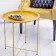 Folding metal table-stalk 2 in 1, 470 × 470 × 505 mm, the color of the gold