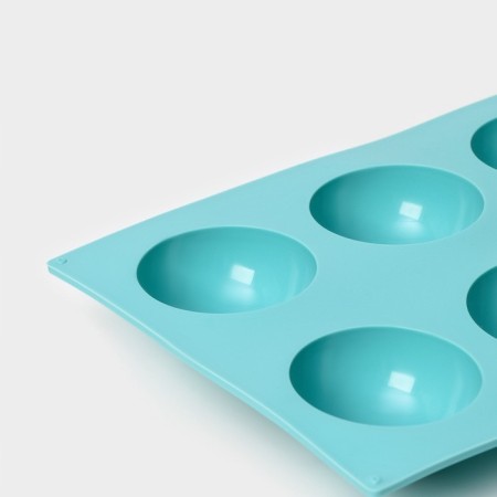 Baking uniform "Permeosphere", silicone, 29 × 17 cm, 8 cells (D = 5.8 cm), MIX color-4