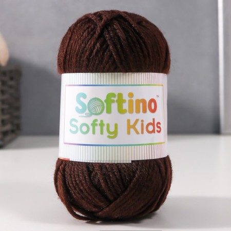 Yarn 100% acrylic "Softy Kids" 90m ± 5m 50 g Color 65 Gorky chocolate