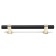 Cappio pk117 bracket handle, m/o 128 mm, black color