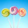 Caramel candies on the "Vil Pop" rainbow, round, 16 g (bank)
