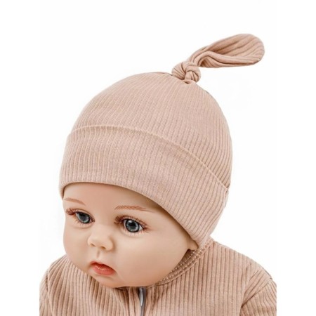 Hat children's Amarobaby Fashion Gnome, size 46-48, beige color-4