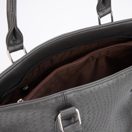 Luggage bag, external pocket, long belt, gray color-2