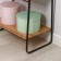 Scandinavia 24 rack, 65 × 38.5 × 147 cm, black color