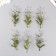 Artificial plant for creativity "Flowers with sharp leaves" set of 6 pcs Lilac 11.5 cm 1024849
