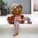 Souvenir Polystone "Bear with apples" Long legs mix 23.5x10.5x8 cm