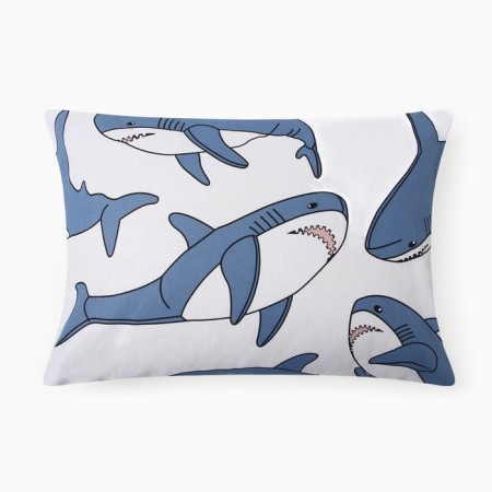 Pillowcase "Ethel" Funny Shark, 50*70 cm, 100% cotton, calico
