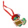 Fir-tree wooden pendant for the New Year “Snake in a hat” with a scretch-layer, New Year's decoration