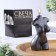 Figure candle "Women's torso", 4x6x10 cm, wet asphalt, in the box
