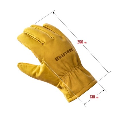 Kraftool Extrem 1136-XL gloves, leather, size XL-4