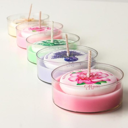 Aromatic candle in the sleeve "Flower aromas", 5.6x2.2 cm, 1 h, 35 g, mix-1