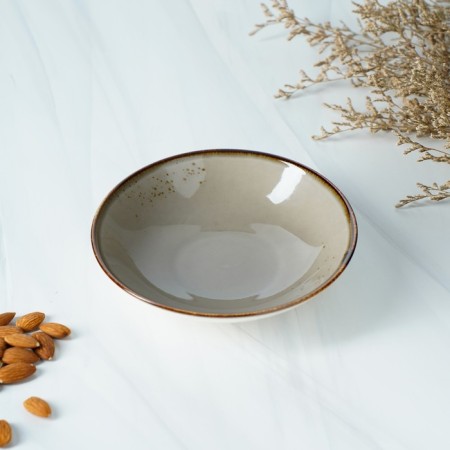 Porcelain salad Magistro "Cerera", 400 ml, d = 16.2 cm, brown color-4