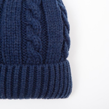 Hat for the boy, the color is dark blue, size 52-54-1