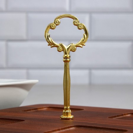 NEGIN MENAZHNIK, 4 pcs: 300 ml, wooden base, porcelain, Iran-5