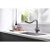 LEMARK COMFORT LM3075BL kitchen mixer, single -leaf, drinking output, black