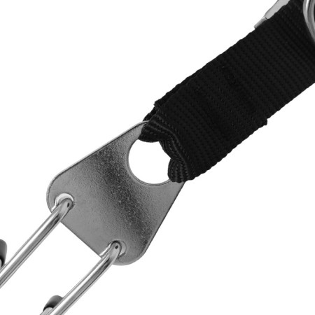 The collar is strict with metal fastx and protective caps, 63 cm, wire thickness 4-5