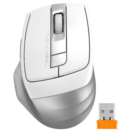 Mouse A4Tech FSTYLER FB35C white optical (2400DPI) wireless BT/Radio USB (6but)-2
