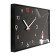 Carty clock is wall-mounted, interior "girl", smooth move, 35 x 57 x 4 cm