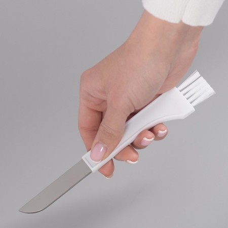 Mushroom picnic knife with brush, color mix-3