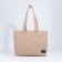 Zipper bag with lightning, beige color