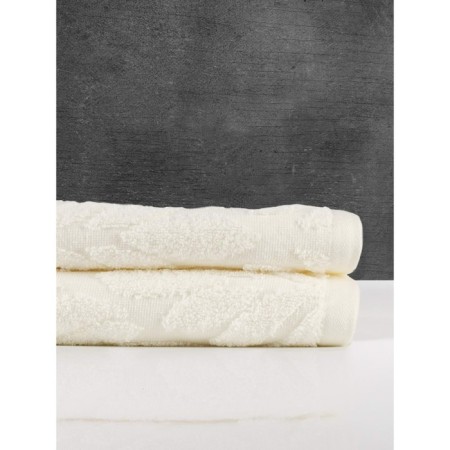 Terry towel Sofi de Marko Flowers, 550 gr, size 70x140 cm, cream color