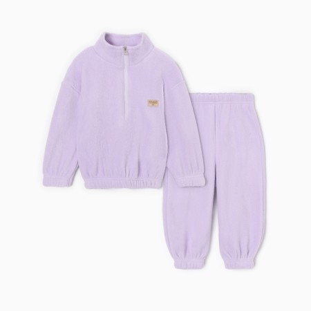 Children's costume (sweatshirt, trousers) minku lilac color, height 98-4