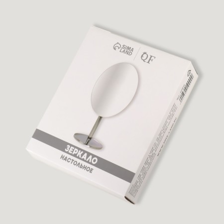 The mirror of the desktop "oval", the mirror surface is 13.5 × 17.5 cm, the color is silver-7