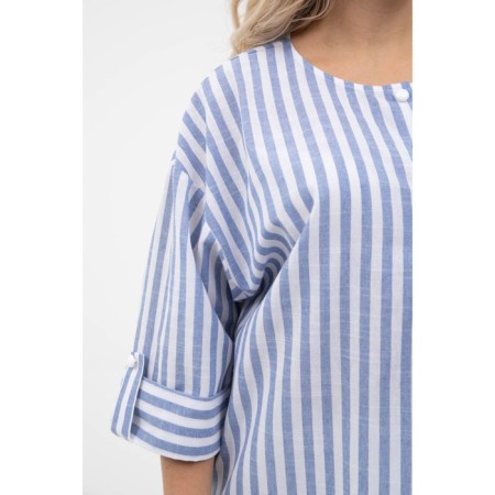 Female blouse, size 52, blue color-10
