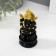NECKE Polystone "Ganesha in the golden headdress" Black 4.7x4.7x9.7 cm