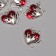 Decor for creativity Metal, enamel "The Heart of the Devil" 2.5x2.6 cm