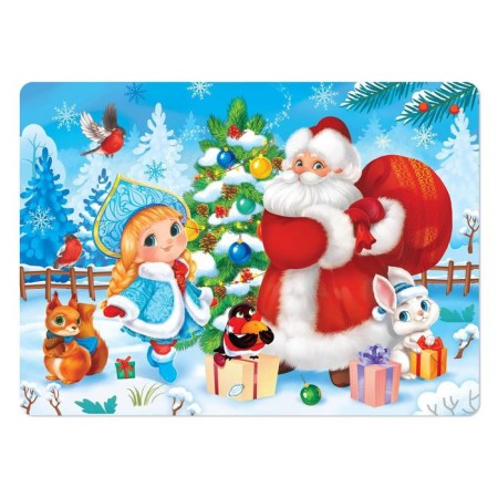 Children's puzzles "Santa Claus and Snow Maiden", 60 elements-2