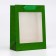 Packet Holography with a window, "green", s 23.5 x18 x 8.5 cm