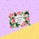Postcard-Complement "With Love for you" pink roses, 8 x 6 cm