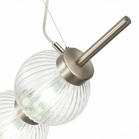 Suspension lamp ST LUCE. SL1155.113.03. Marena. 3x40 W, E14, 83x16.5 cm, Nickel color-11