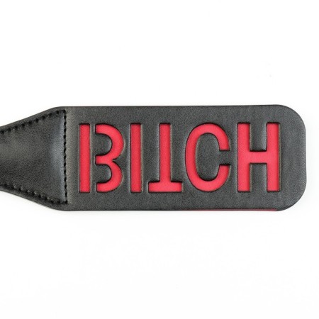 Шлёпалка, БДСМ аксессуар Оки-Чпоки BITCH , 38 х 5 см, PVC, чёрный-3
