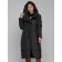 Coat insulated winter female, size 42, black color