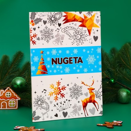 Advent calendar with mini tiles made of milk chocolate Nugeta, 50 g-1
