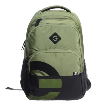 Youth backpack 45 x 32 x 23 cm, Grizzly, ergonomic back, black/green-2