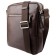Male bag, lightning department, 1 external pocket, adjustable belt, brown color