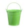 Bucket of decorative, average: height 8 cm, diameter 8 cm, green