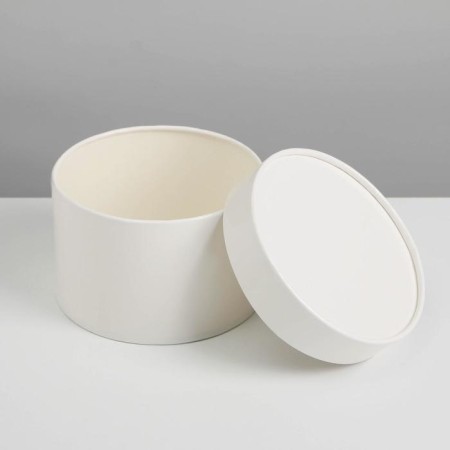 Set of hats 3 in 1 white, gift packaging, 16 x 10, 14 x 9, 13 x 8.5 cm-3