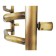 Domoterm electric heated towel rail "Laura", 500 x 500 mm, 5 crossbars, right, bronze