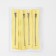 Metal zipper, No. 4, non -proceeding, automatic lock, 15 cm, lemon/silver color
