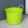 The underwear basket is soft, 17 l, 33 × 33 × 24.5 cm, the color is bright green