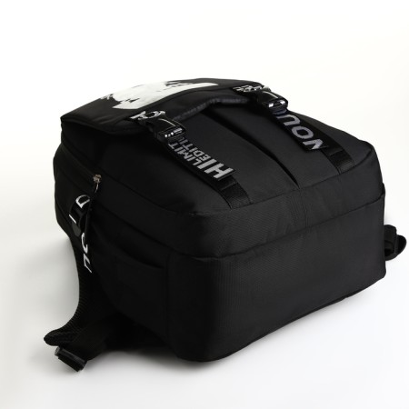 Youth backpack from lightning textiles, 5 pockets, black color-4