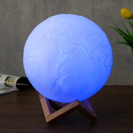 Night with PDD "Planet" RGB LED USB white 18x18x19 cm Risalux-2