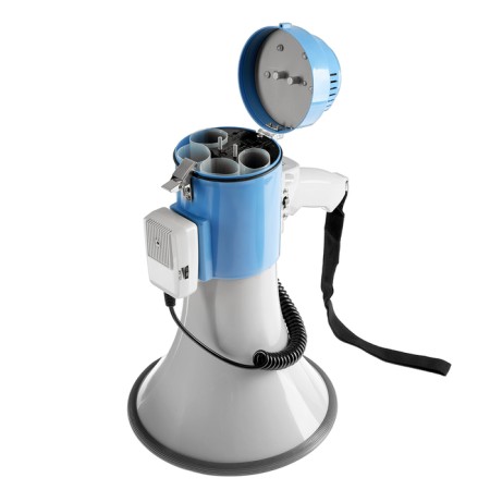 Megaphone Luazon RAD-50, 50 W, range up to 1000 m, siren, gray-blue-4