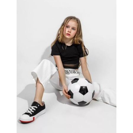 TOP for a girl with a grid, height 152 cm, black color-5