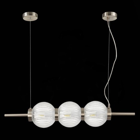 Suspension lamp ST LUCE. SL1155.113.03. Marena. 3x40 W, E14, 83x16.5 cm, Nickel color-4